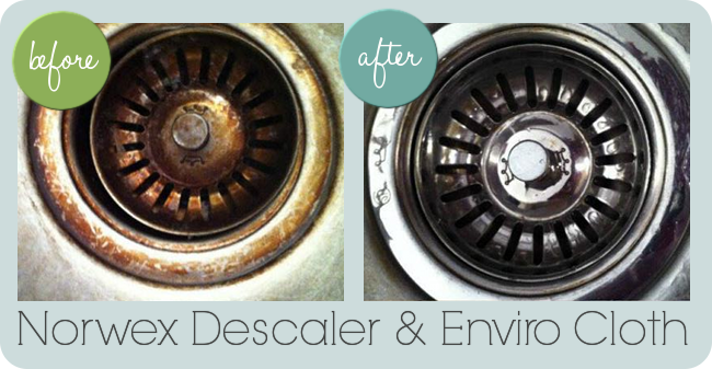 Norwex Before & After Descaler Picture