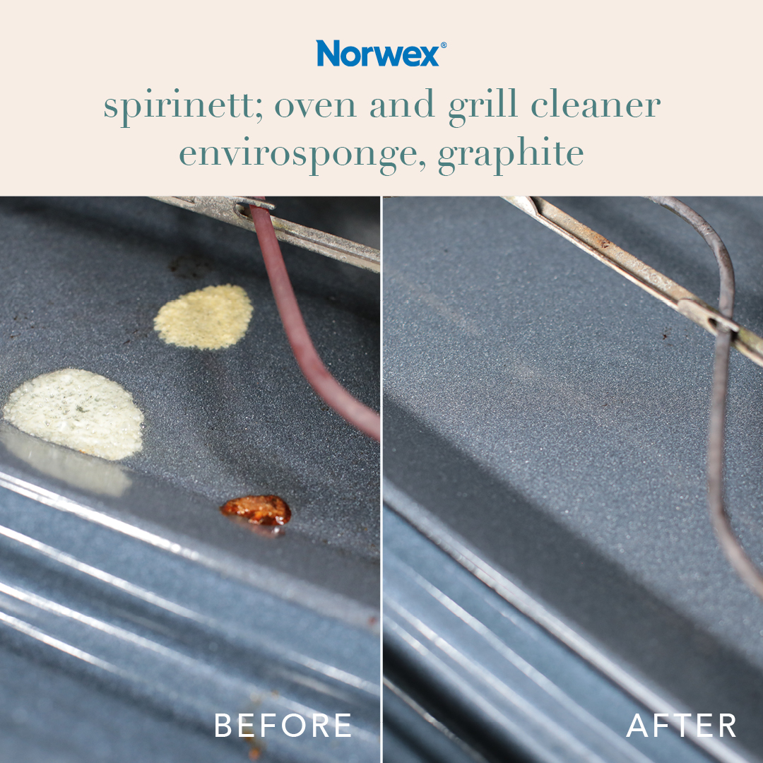 before and after of oven & grill cleaner