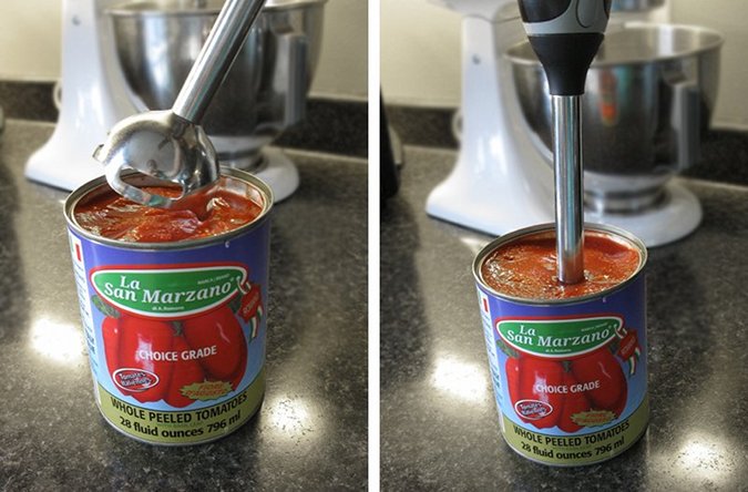Blend the tomatoes