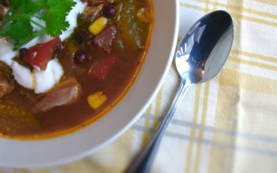 Slow Cooker BBQ Chicken Soup