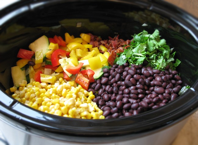 Crock pot BBQ Chicken Soup