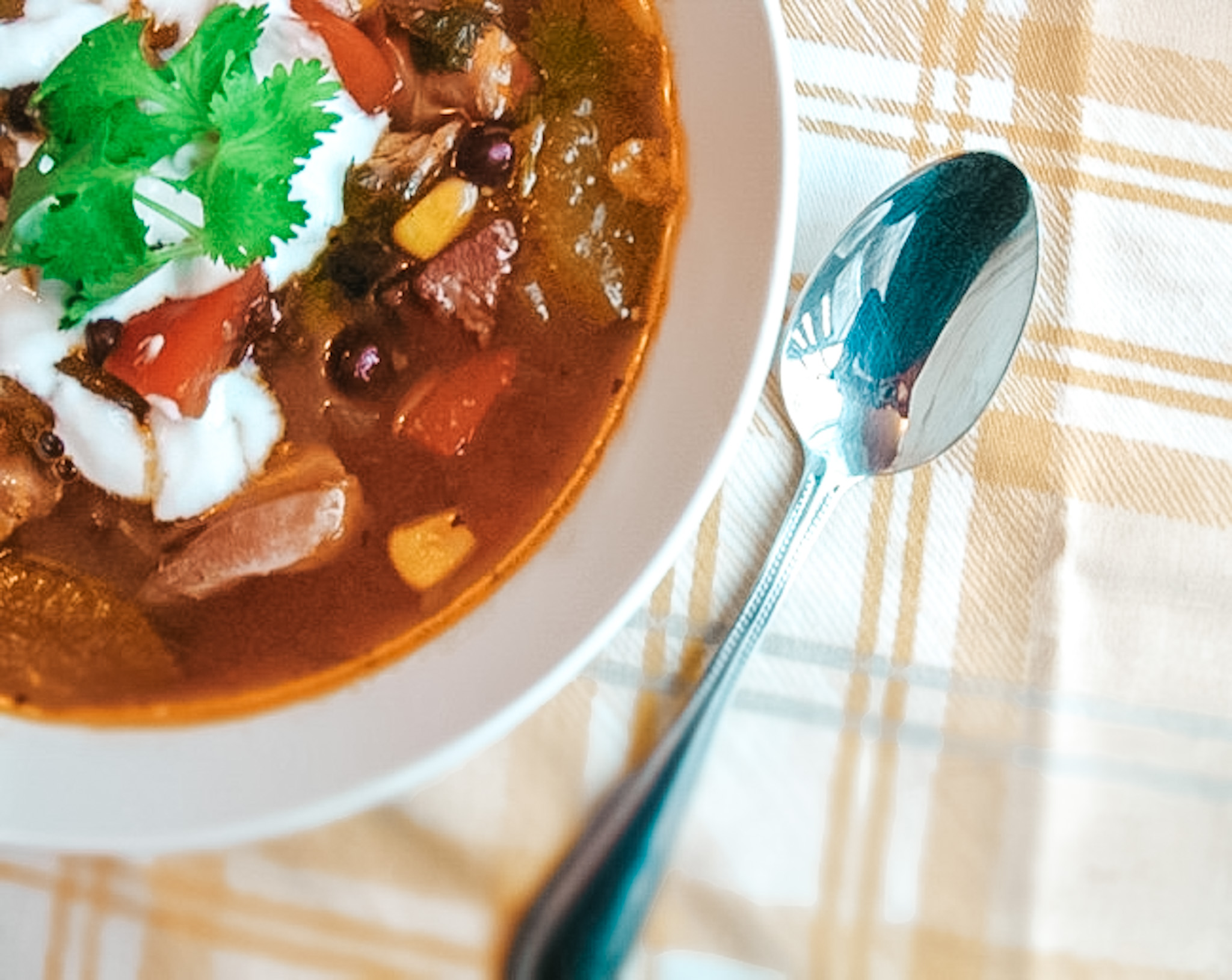 Slow Cooker BBQ Chicken Soup