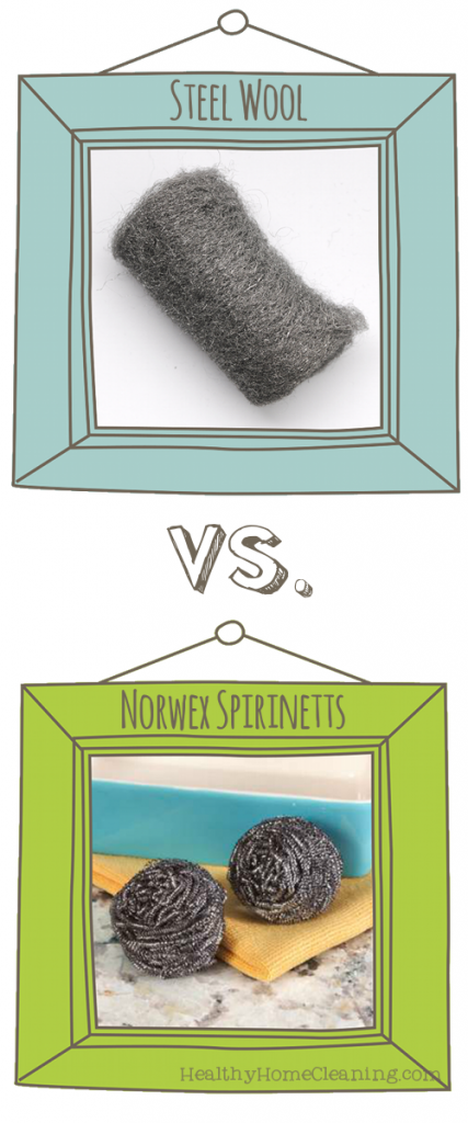 Norwex Spirinetts vs Steel Wool
