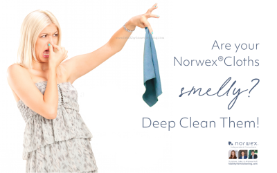 Stinky, smelly, Norwex cloths. Deep Clean Them!