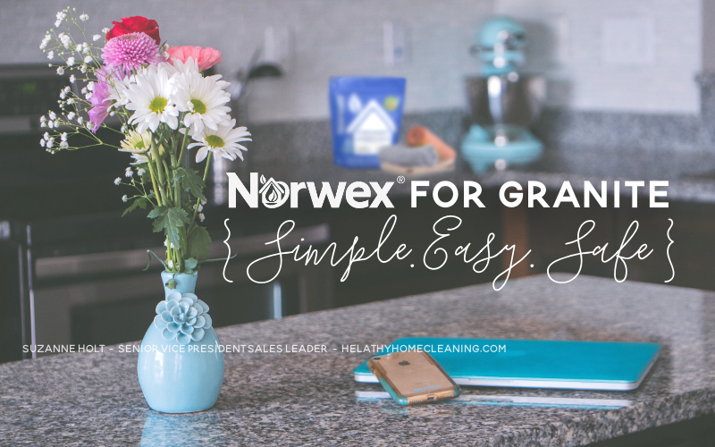 Norwex for Granite - streak free granite made easy