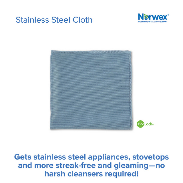 Norwex Stainless Steel Cloth! How I use it!!! 