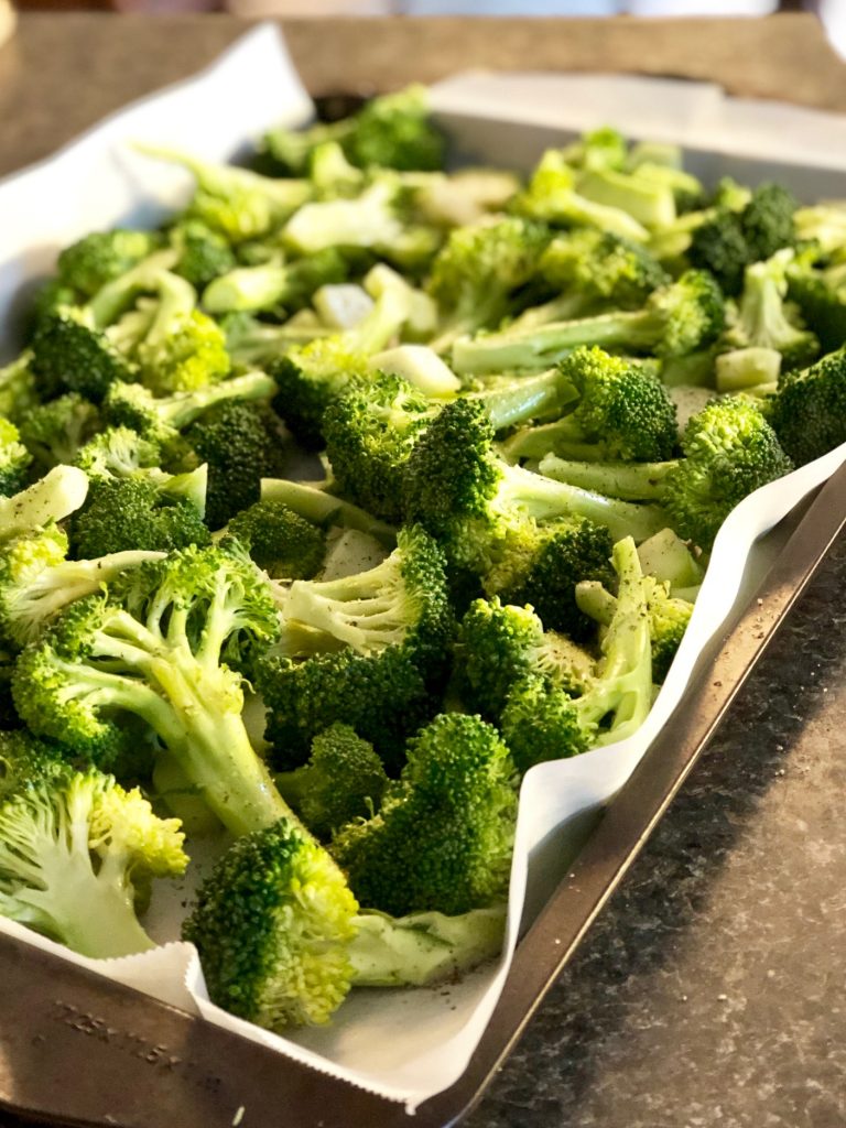 Roasted cream of broccoli soup