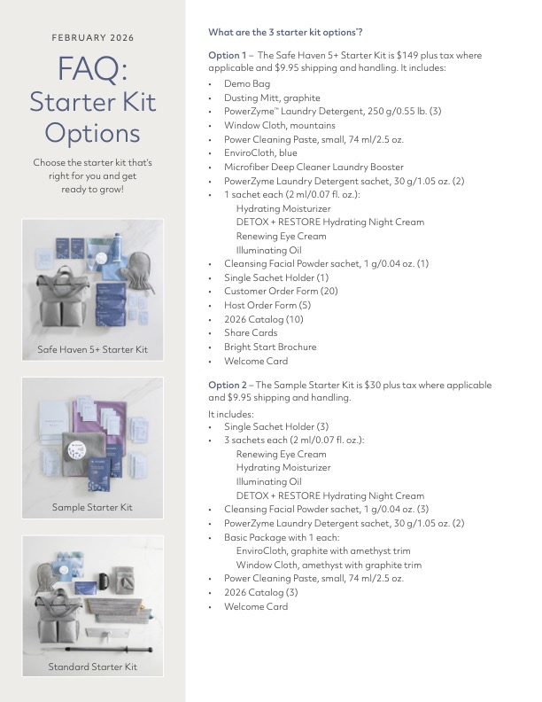 Norwex Starter Kit questions