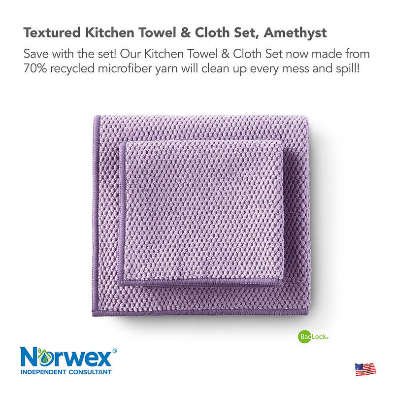 Amethyst Textured Kitchen Towel and Cloth