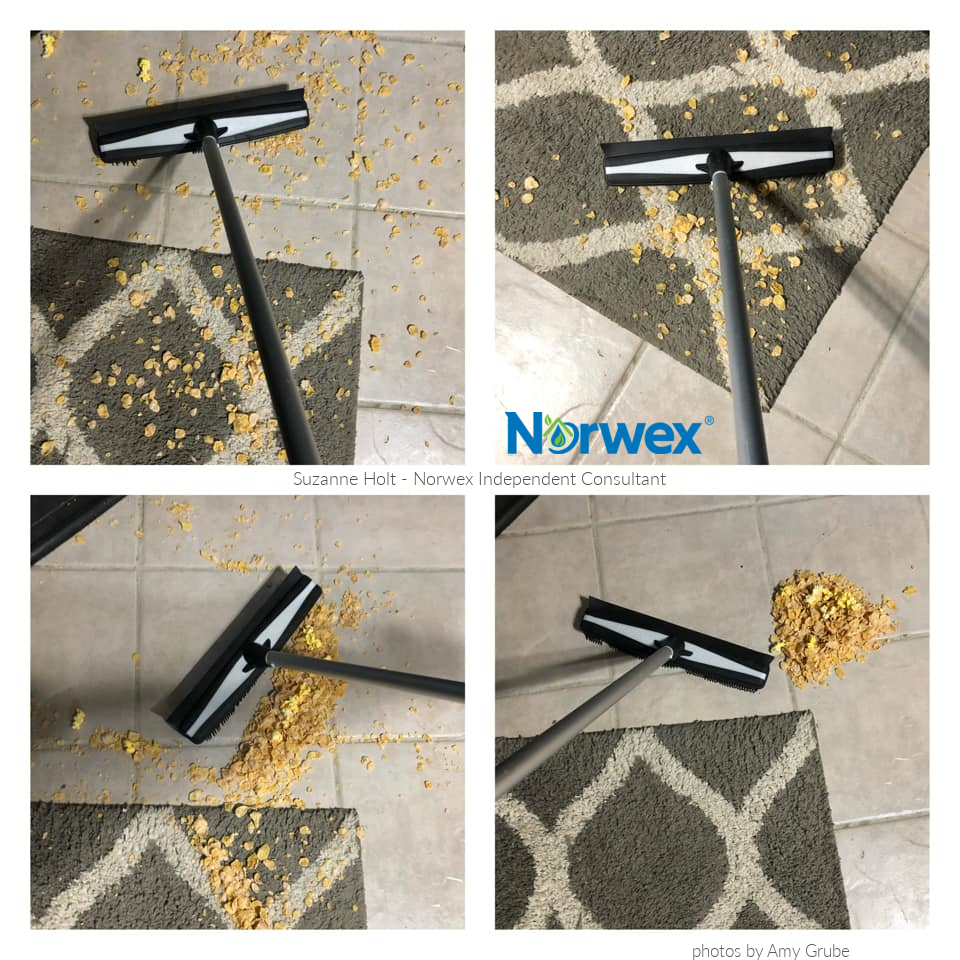 How to Use a Norwex Rubber Broom - Honest Norwex Reviews