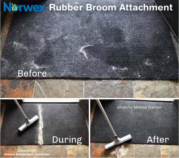 How to Use a Norwex Rubber Broom - Honest Norwex Reviews