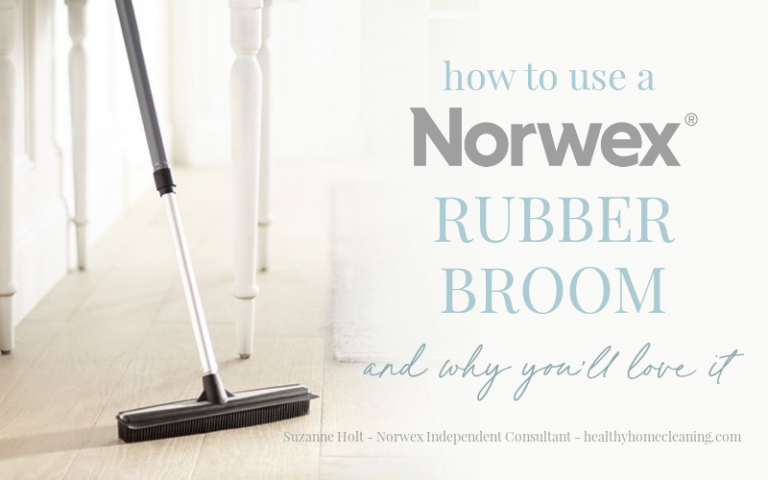 How to Use a Norwex Rubber Broom - Honest Norwex Reviews