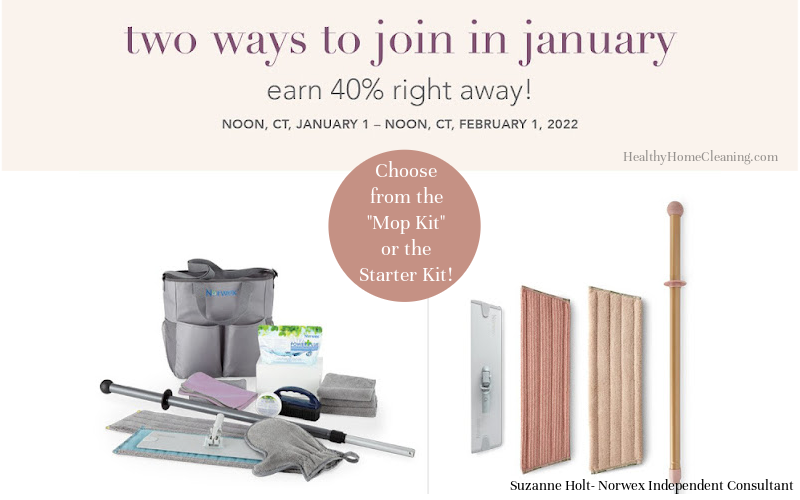 There are 2 Ways to Join Norwex in January- both include a Mop!