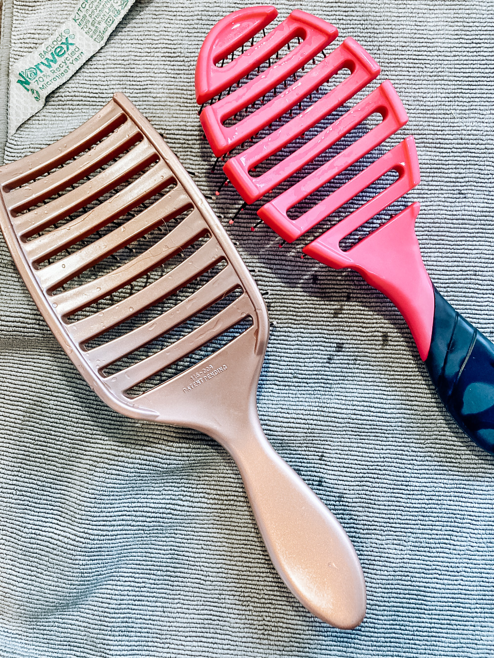 Clean your hairbrush using Norwex