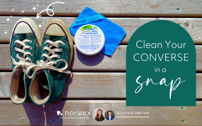 Clean your converse sneakers with Norwex Cleaning Paste
