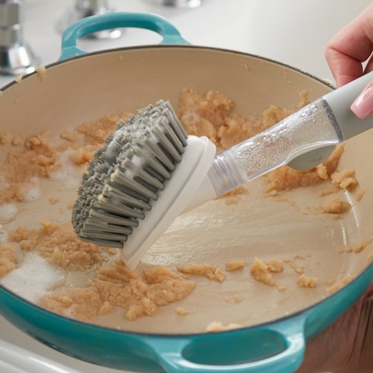 Scraping with the Dish Brush