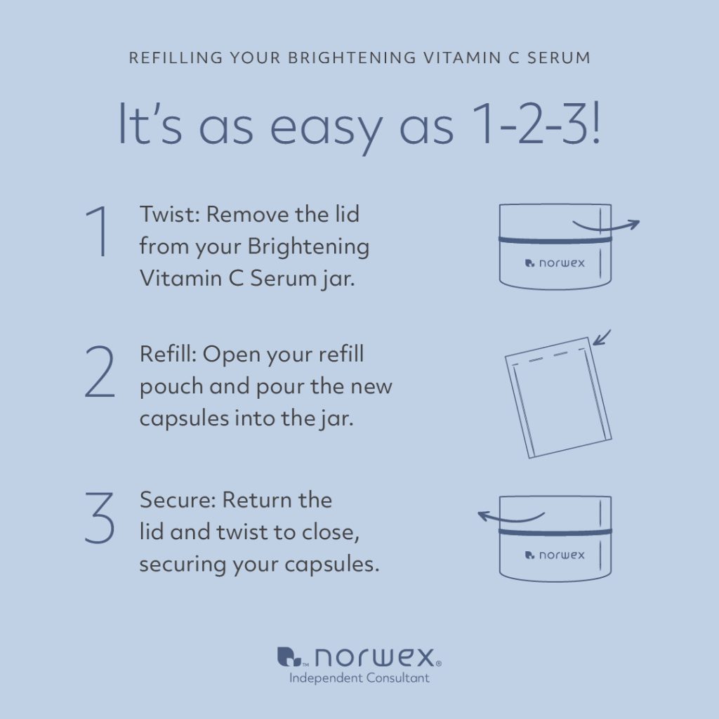 how to refill brightening vitamin C