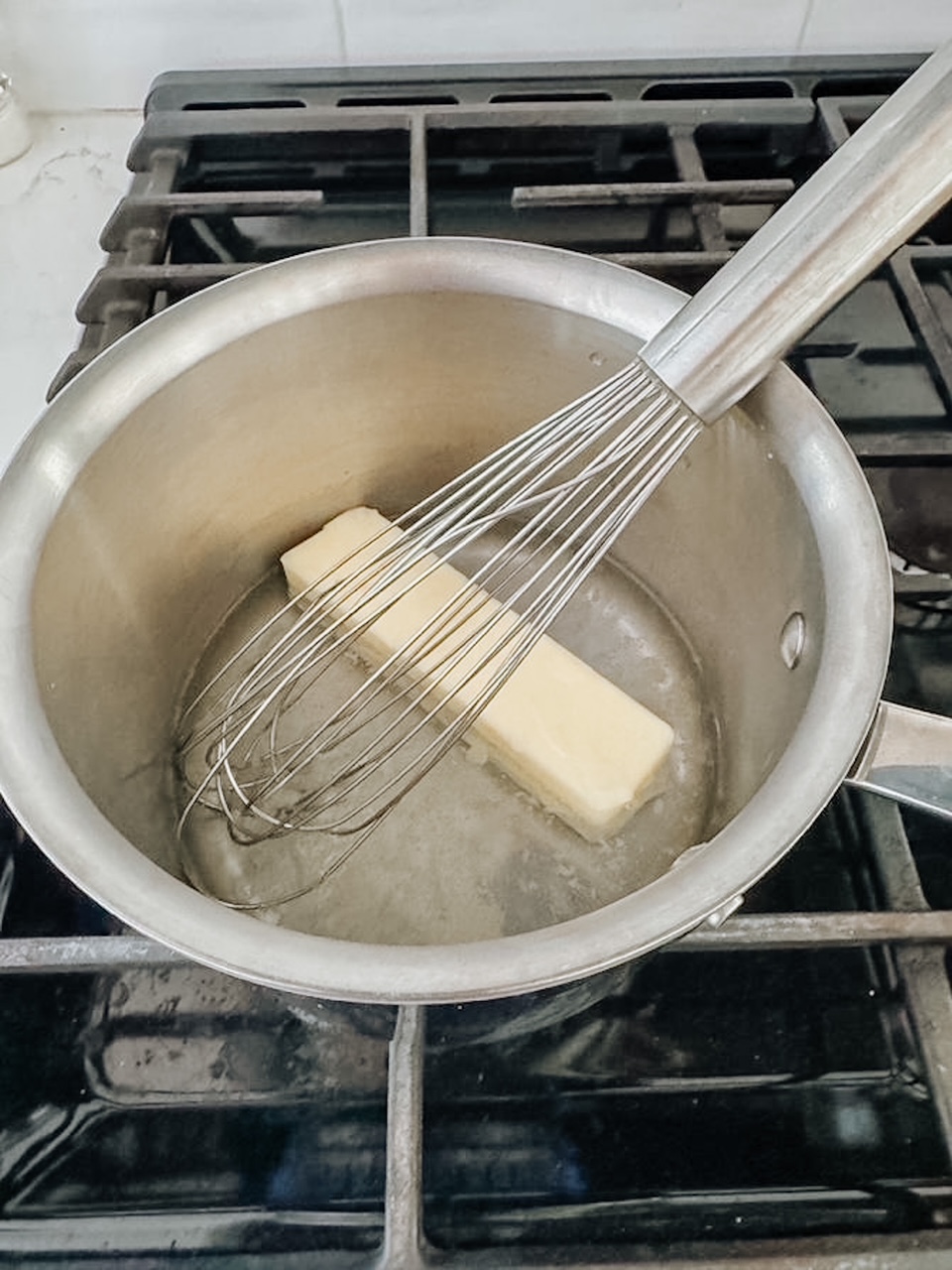 Valentines Day Kringle - melt the butter for the custard