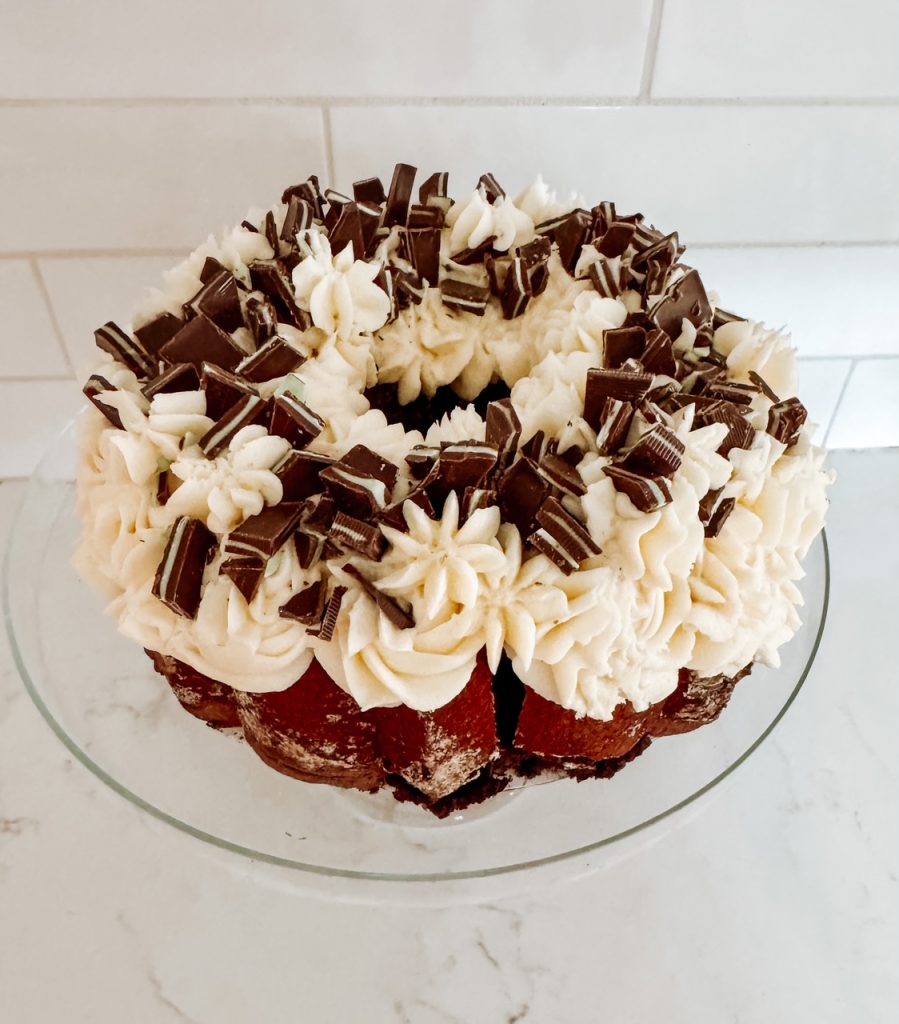 Beautiful and delicious chocolate bundt cake