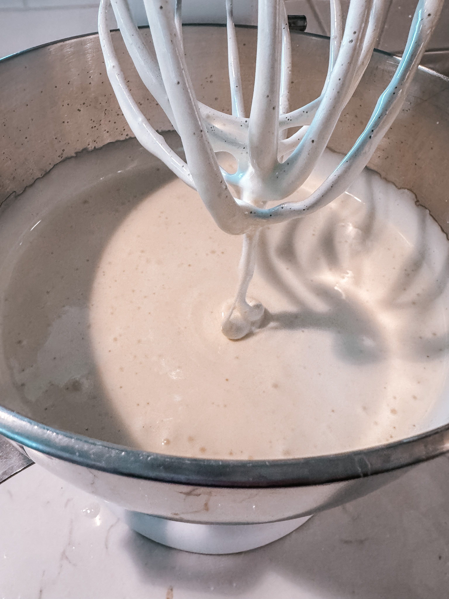Finnish Strawberry Cake - mix your batter