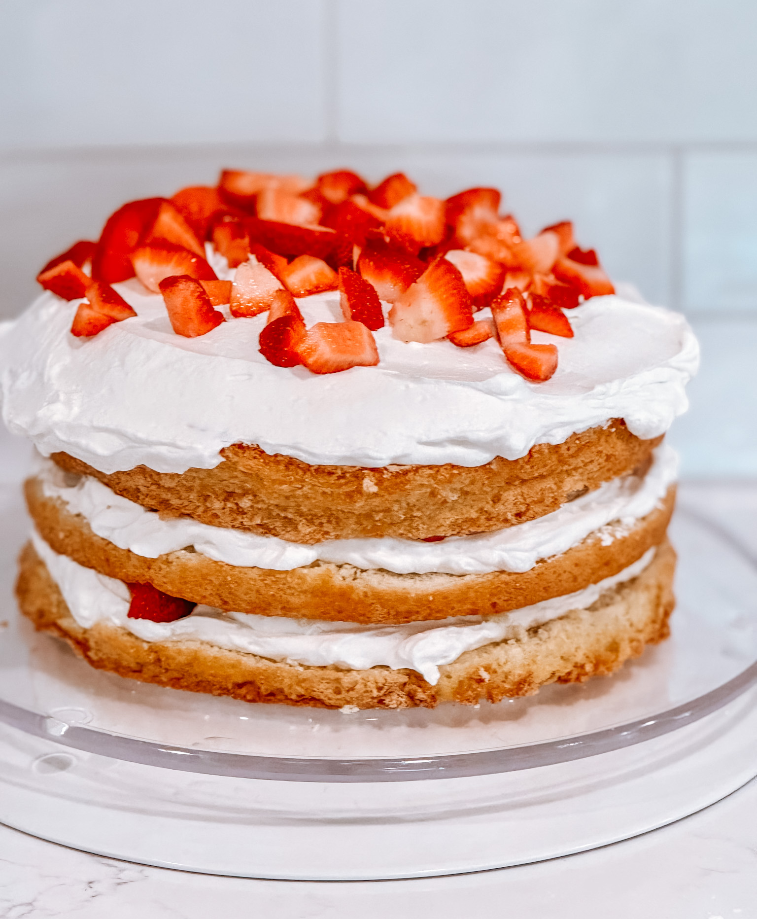 Finnish Strawberry Cake
