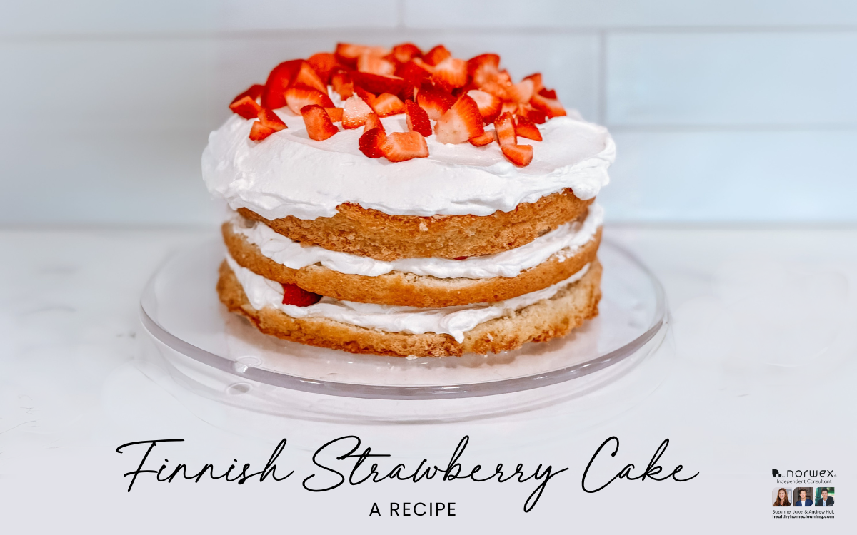 Finnish Strawberry Layer Cake Recipe Mansikkakakku