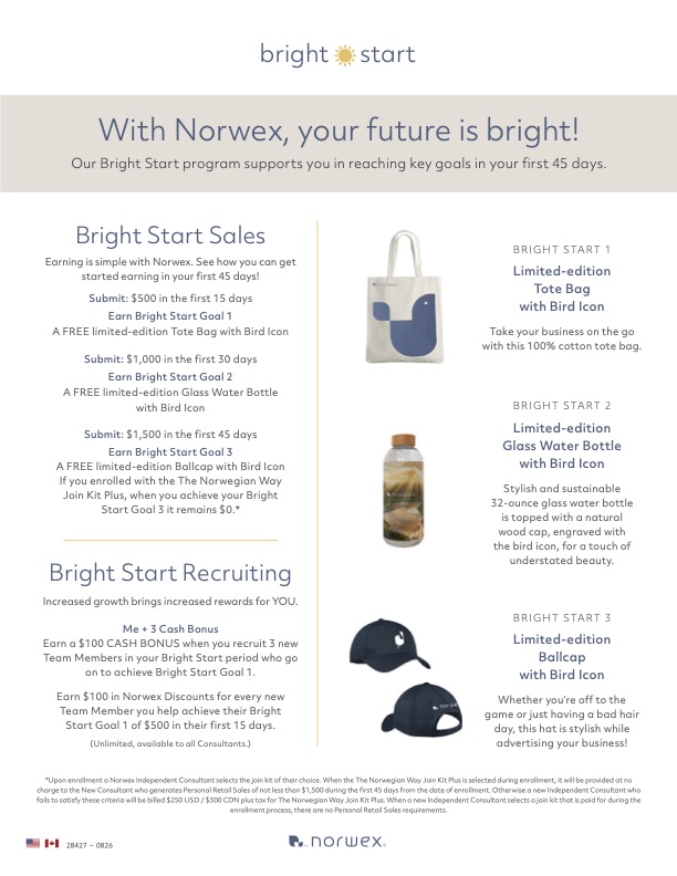 Bright Start program from Norwex