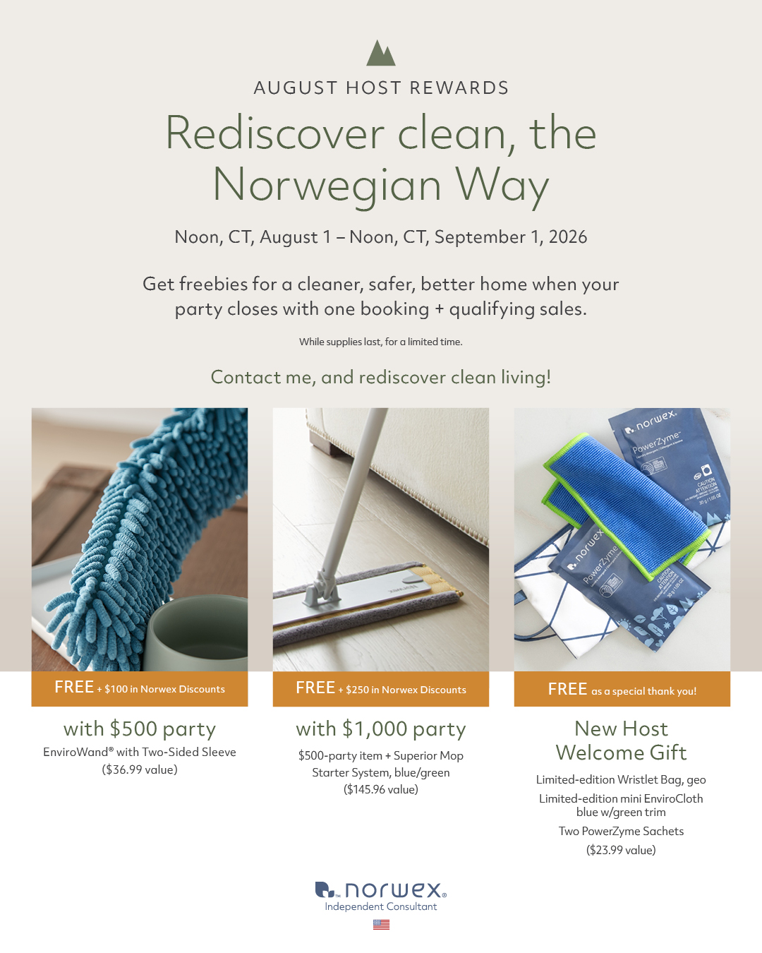 Host a Norwex party in August